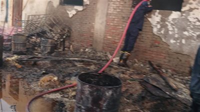 حريق في مصنع منظفات بالمنطقة الصناعية بغرب جرجا (صور)