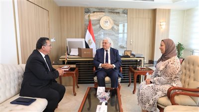 وزير التعليم العالي يستقبل الأمين العام لاتحاد مجالس البحث العلمي العربية