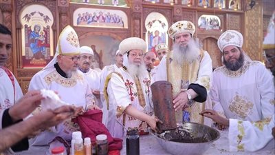 الأنبا صموئيل يترأس احتفالات أبي سيفين بطموه