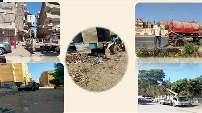 الأجهزة التنفيذية بالشرقية تكثف أعمال النظافة والتجميل