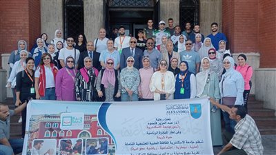 جامعة الإسكندرية تنظم قافلة طبية مجتمعية شاملة إلى منطقة بهيج ببرج العرب