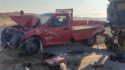 مصرع 7 وإصابة 22 شخصاً في حادث تصادم عدد من السيارات أمام بوابة حلوان (صور)