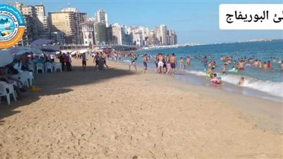 إقبال ضعيف على شواطئ الإسكندرية، وارتفاع نسبي للأمواج بالقطاع الغربي