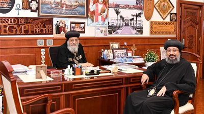 البابا تواضروس يتلقى تقريرا عن الخدمة في إيبارشية الوادي الجديد