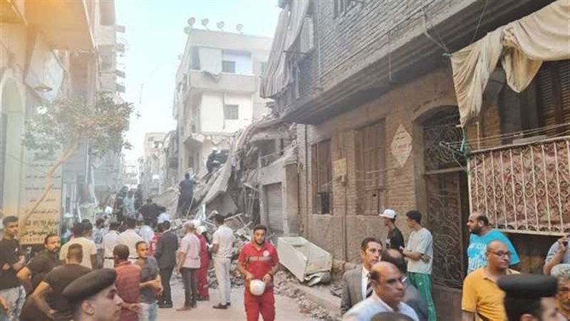 انهيار عقار روض الفرج؛