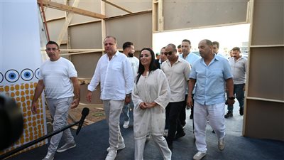 وزيرة التضامن تصل منطقة أرض المعارض بمهرجان العلمين الجديدة (صور)