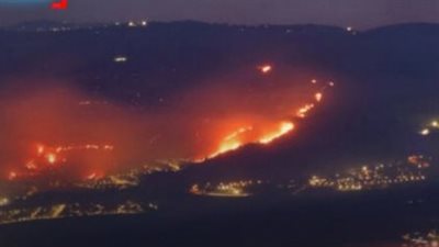 حرائق في أماكن متفرقة بالجليل الأعلى وإصابة جنديين إسرائيليين (فيديو)