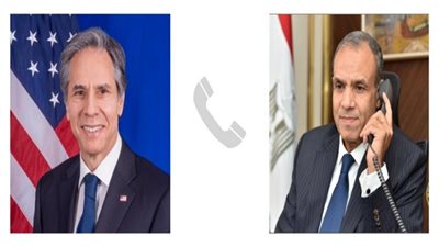 وزير الخارجية يجري اتصالًا هاتفيًا بنظيره الأمريكي