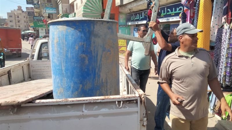 رفع اشغالات بشوارع