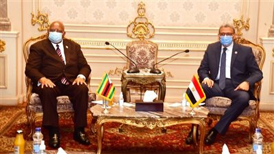 وكيل أول مجلس النواب يستقبل رئيس برلمان زيمبابوي