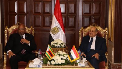 رئيس مجلس الشيوخ يستقبل رئيس برلمان زيمبابوي