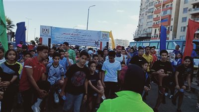 بث مباشر انطلاق ماراثون رياضي بالاسكندرية