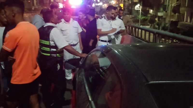 حادث سيارة لاعب المحلة
