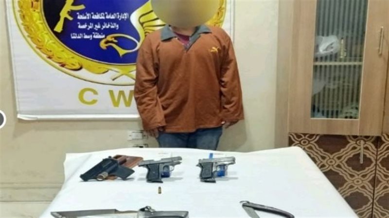 أسلحة نارية _ المضبوطات