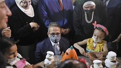 7 صور ترصد افتتاح أعمال تطوير قرية الفواخير بالفسطاط