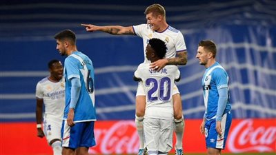 ريال مدريد يتقدم على فايكانو 0/2 في الشوط الأول بالدوري الإسباني