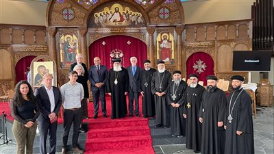 إيبارشية هولندا تحتفل بافتتاح كنيسة العذراء والبابا كيرلس بعد تجديدها