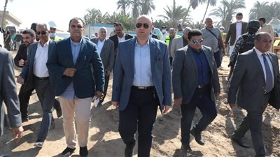 محافظ بني سويف يتفقد مشروع محور الفشن التنموي | صور 