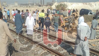 أول بيان لـ «السكك الحديد» بعد اصطدام قطار الضبعة بلودر بالعلمين