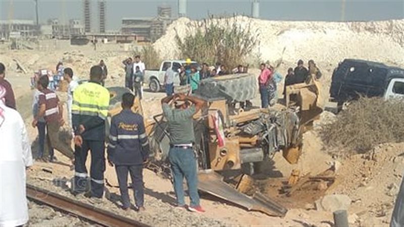جانب من حادث قطار