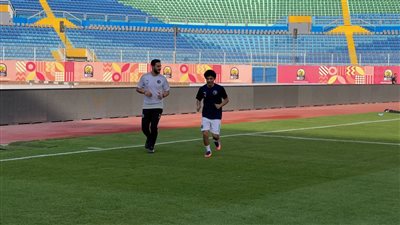 إسلام عيسى يعود للتدريبات بعد تماثله للشفاء من إصابته بالأنف|صور