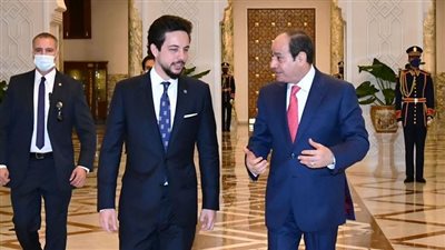 رسالة الرئيس السيسي لولي عهد الأردن