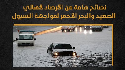 نصائح هامة من الأرصاد لأهالي الصعيد والبحر الأحمر لمواجهة السيول (إنفوجراف)
