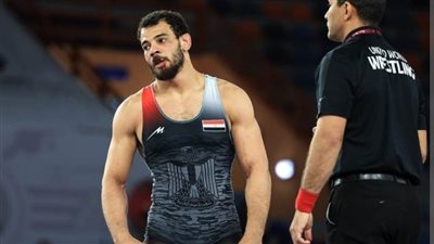 أولمبياد باريس، محمود عبد الرحمن بطل المصارعة يخسر في دور الـ16