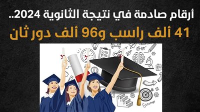 أرقام صادمة في نتيجة الثانوية 2024.. 41 ألف راسب و96 ألفا دور ثان (انفوجراف)