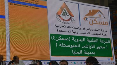 إجراء قرعة تخصيص الأراضي السكنية المتوسطة بمدينة المنيا الجديدة