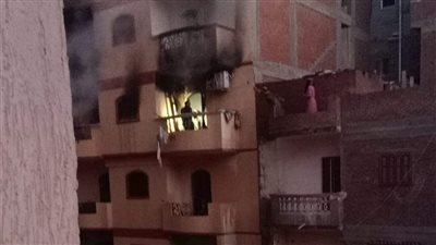 إصابة 3 أطفال بحروق خطرة في حريق شقة بدمنهور