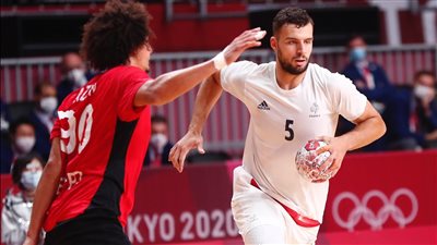 أولمبياد باريس، منتخب كرة اليد يتقدم على إسبانيا في الشوط الأول 