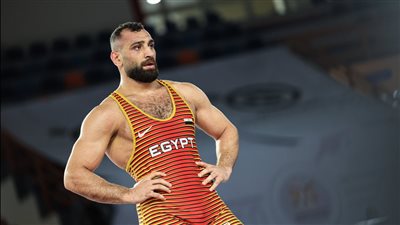 أولمبياد باريس، محمد مصطفى بطل المصارعة يخسر في دور الـ16