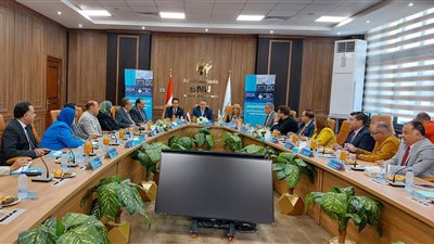  اجتماع تنسيقي بين جامعتي بنها الأهلية والحكومية لتبادل الخبرات 