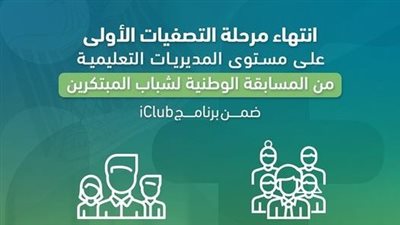 انتهاء فعاليات مرحلة التصفيات الأولى من المسابقة الوطنية لشباب المبتكرين 