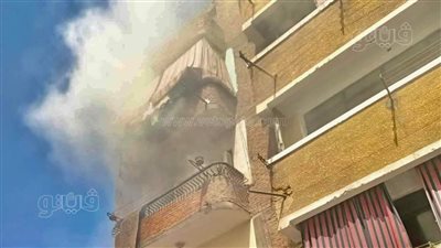 المعمل الجنائي يعاين حريق شقة في بولاق الدكرور 