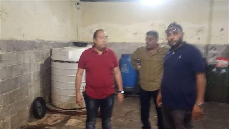 ضبط مصنع إعادة تدوير