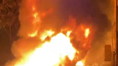 النيابة تنتدب المعمل الجنائي لمعرفة أسباب حريق مخزن الأحذية أمام مسجد الحصري