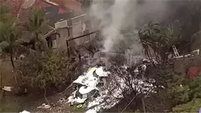 لقطات جديد للحظة سقوط طائرة برازيلية تقل 62 شخصا (فيديو)