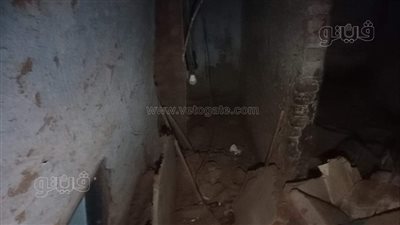 انهيار منزل قديم من طابقين بكوم أمبو في أسوان دون إصابات