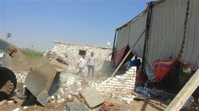 إزالة 3872 حالة بناء مخالف على مساحة 200 فدان بالقليوبية