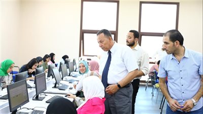 انطلاق الاختبارات الإلكترونية لمنتصف الفصل الدراسي بجامعة المنصورة الجديدة
