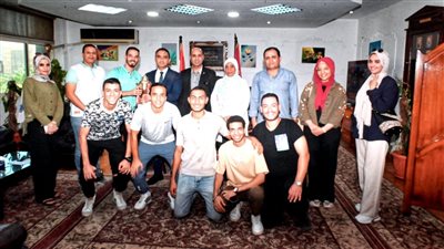 جامعة الفيوم تكرم فريق خماسي القدم الفائز بالمركز الثاني في مهرجان العلمين