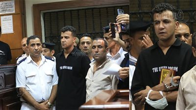 عصام صاصا يحمل المصحف ويبكي خلال محاكمته (صور)