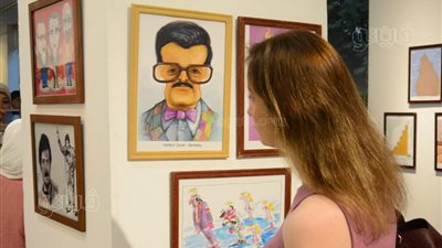 فطوطة وسمورة، كيف أبدع الفنانين برسم سمير غانم في الملتقى الثامن للكاريكاتير