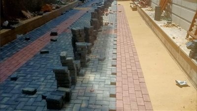 تنفيذ أعمال الرصف بالأسفلت وإنترلوك بالزعفراني والسنانية في دمياط (صور)