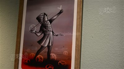 فلسطين والذكاء الصناعي، أهم اللوحات بالملتقي الدولي للكاريكاتير بمتحف محمود مختار (صور) 