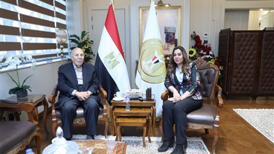 منال عوض تستقبل عادل لبيب وزير التنمية المحلية الأسبق