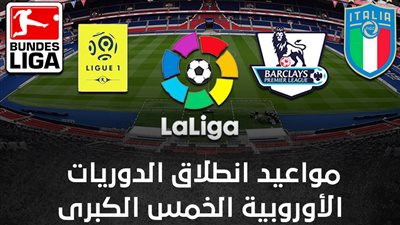 مواعيد انطلاق الدوريات الأوروبية الخمس الكبرى (إنفوجراف)