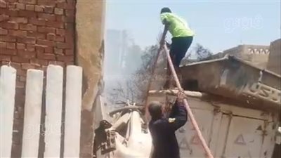 اندلاع حريق بسور قصر ثقافة حسن فخري فى أسوان